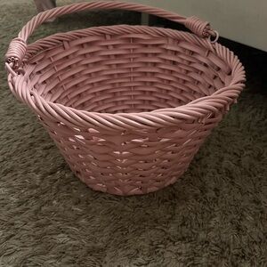 Target Pink Woven Basket